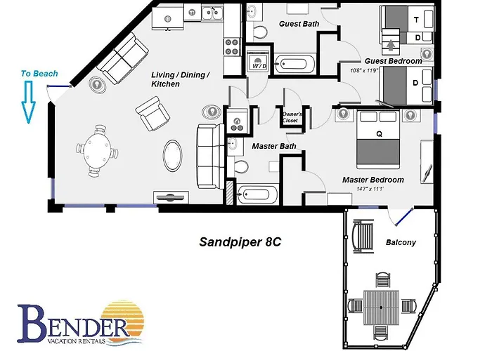 Sandpiper 8c Holiday home *